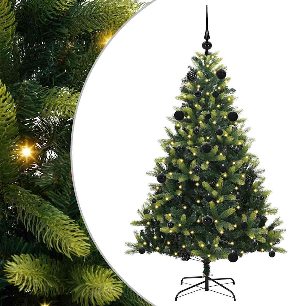 Arbre de Noël artificiel à charnières 150 LED Vert 150 cm - XIOS