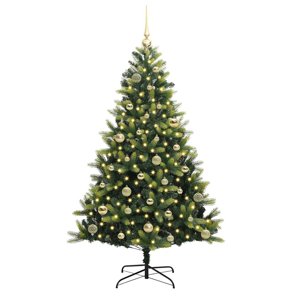 Arbre de Noël artificiel à charnières 150 LED Vert 150 cm - XIOS