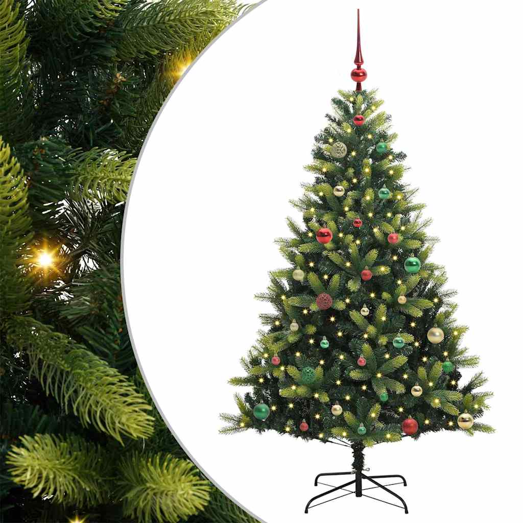 Arbre de Noël artificiel à charnières 150 LED Vert 150 cm - XIOS