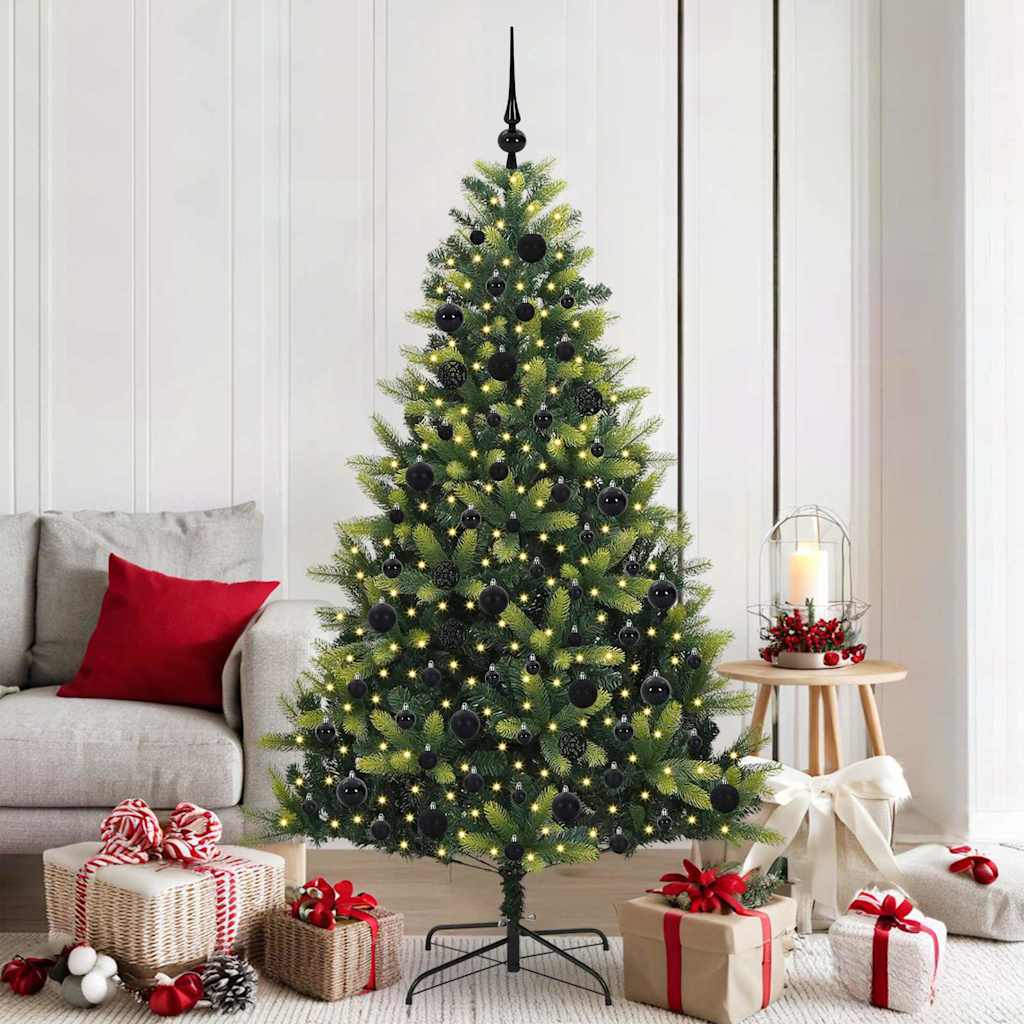 Arbre de Noël artificiel en silicone flexible 300 LEDs 180 cm - XIOS