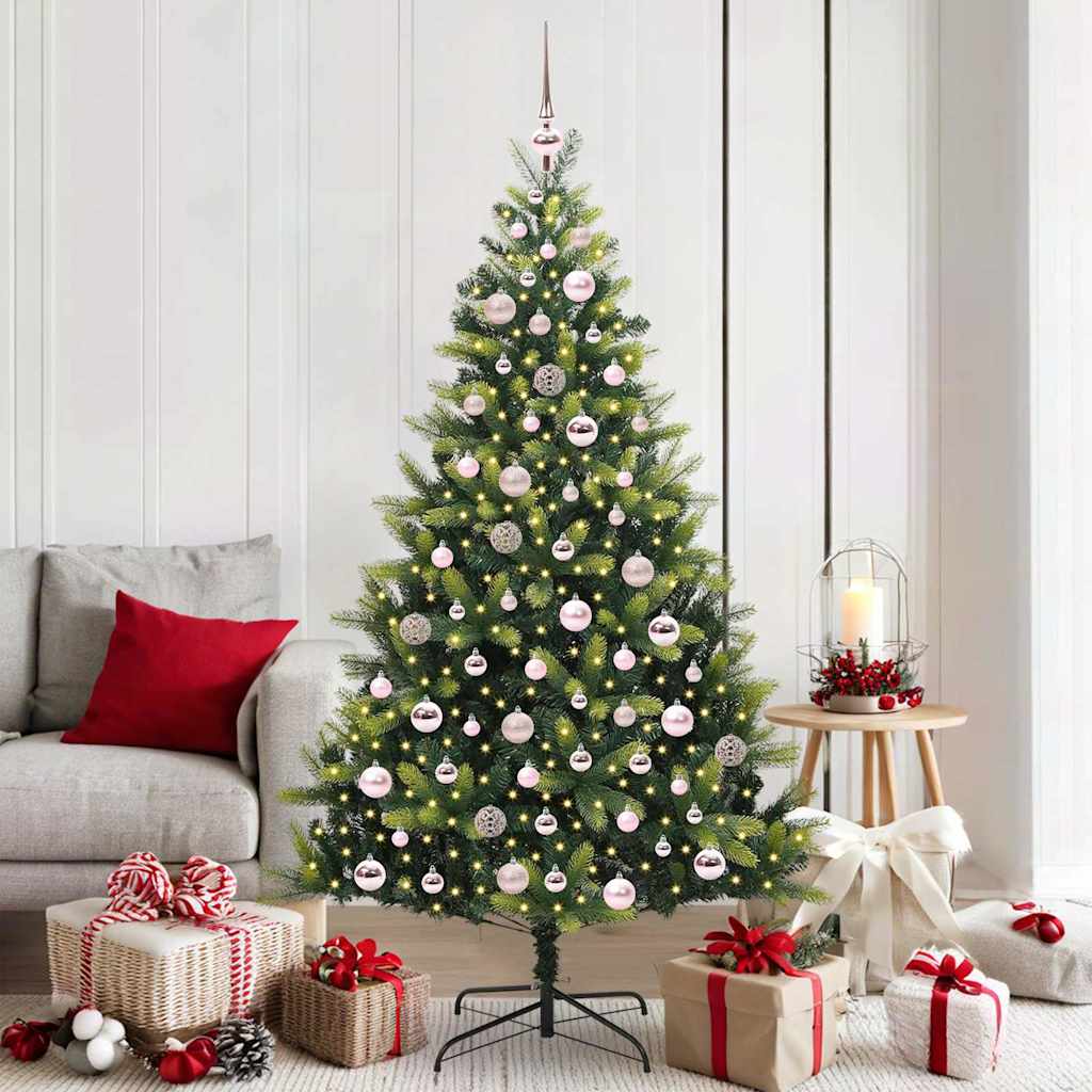 Arbre de Noël artificiel en silicone flexible 300 LEDs 180 cm - XIOS