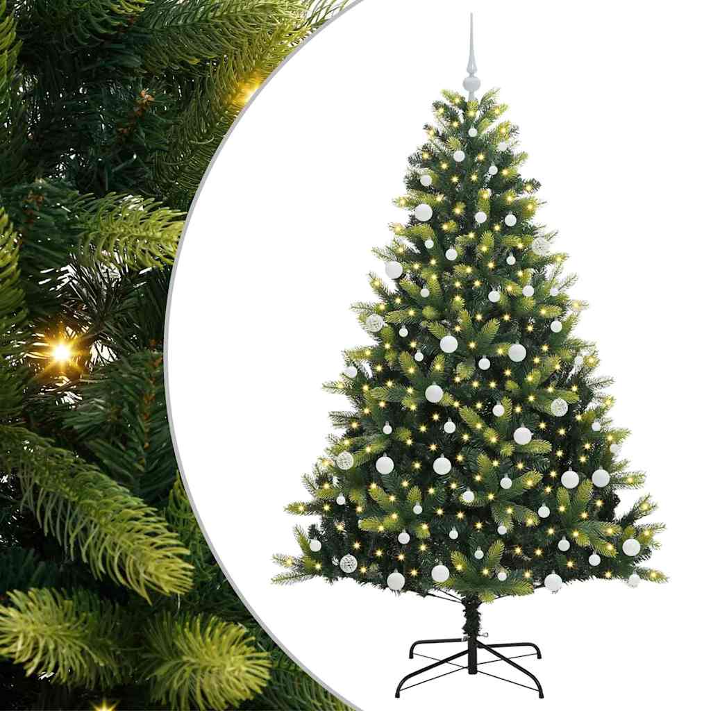 Arbre de Noël artificiel en silicone flexible 300 LEDs 180 cm - XIOS