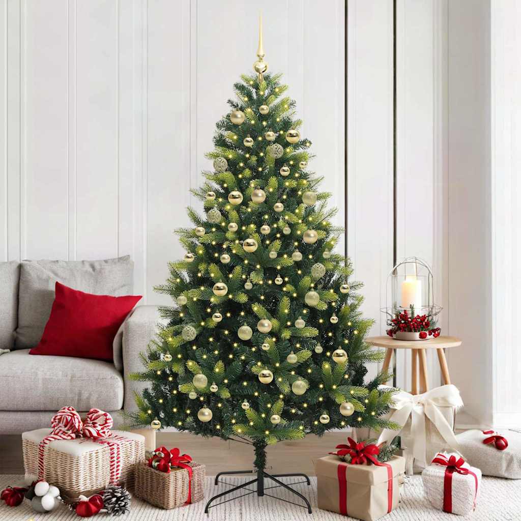 Arbre de Noël artificiel en silicone flexible 300 LEDs 180 cm - XIOS