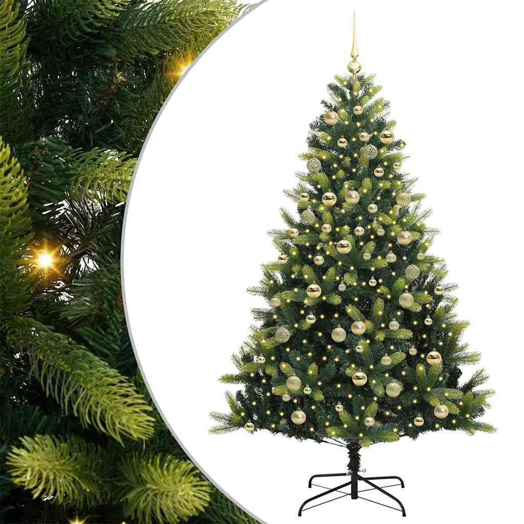 Arbre de Noël artificiel en silicone flexible 300 LEDs 180 cm - XIOS