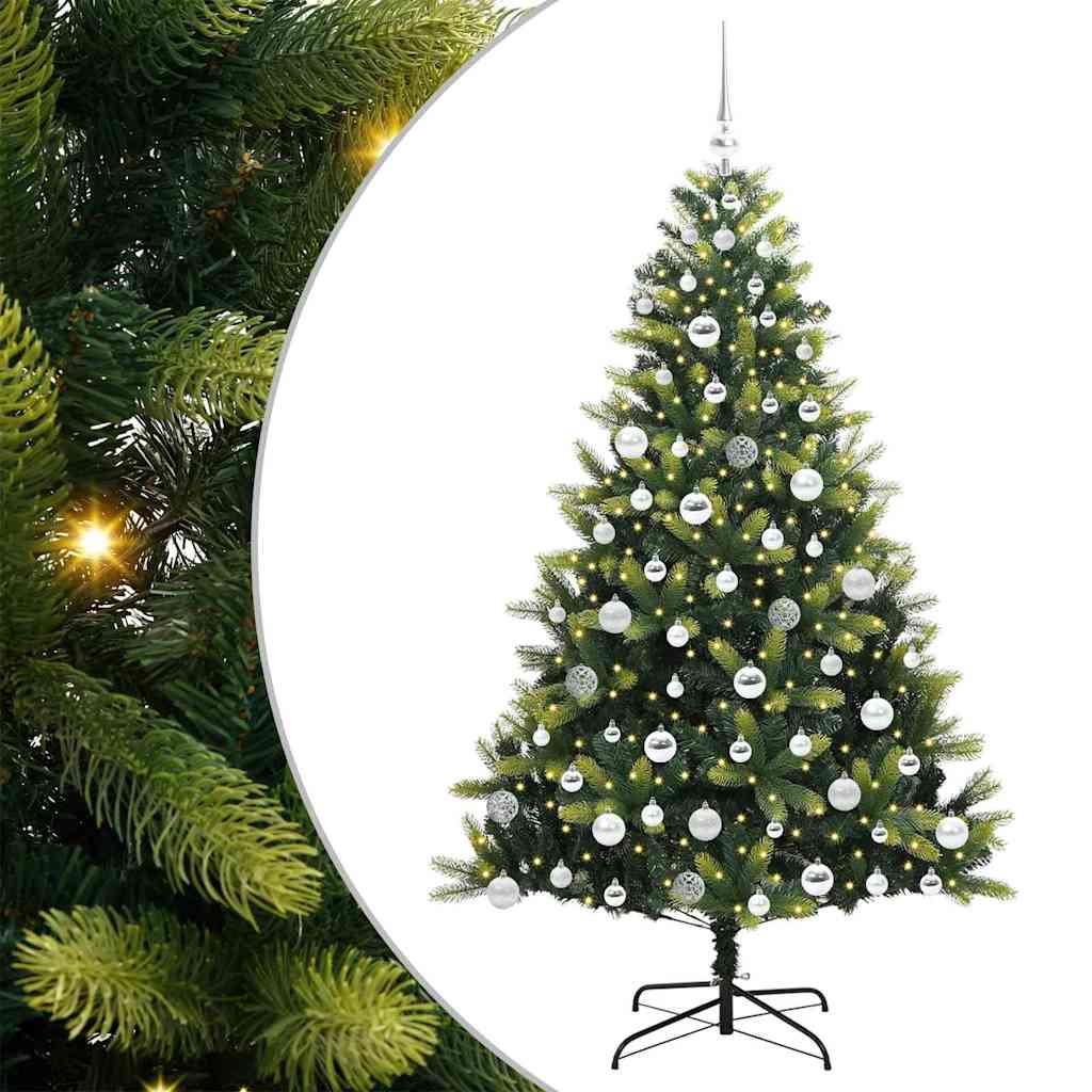 Arbre de Noël artificiel en silicone flexible 300 LEDs 180 cm - XIOS