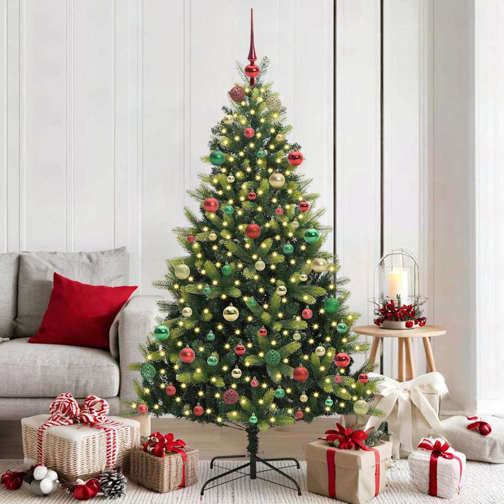 Arbre de Noël artificiel en silicone flexible 300 LEDs 180 cm - XIOS