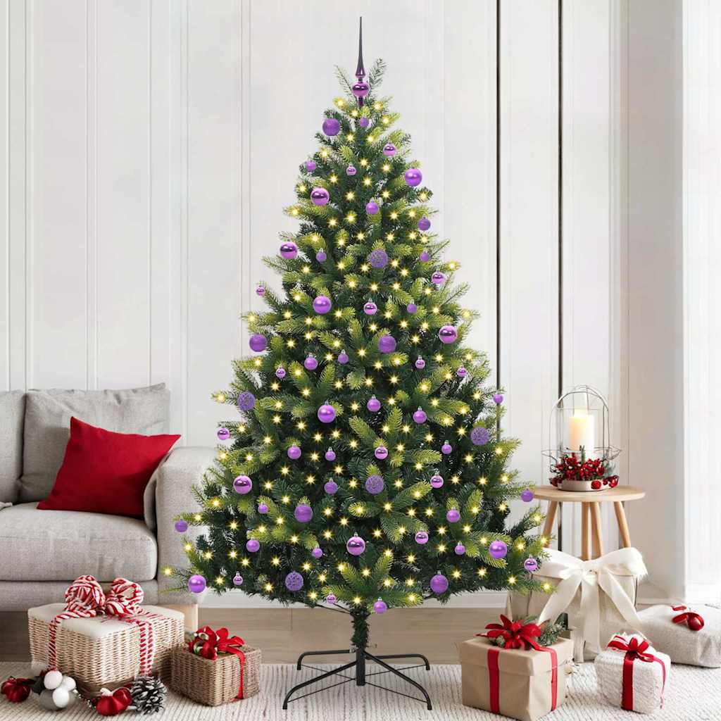 Arbre de Noël artificiel en silicone flexible 300 LEDs 210 cm - XIOS