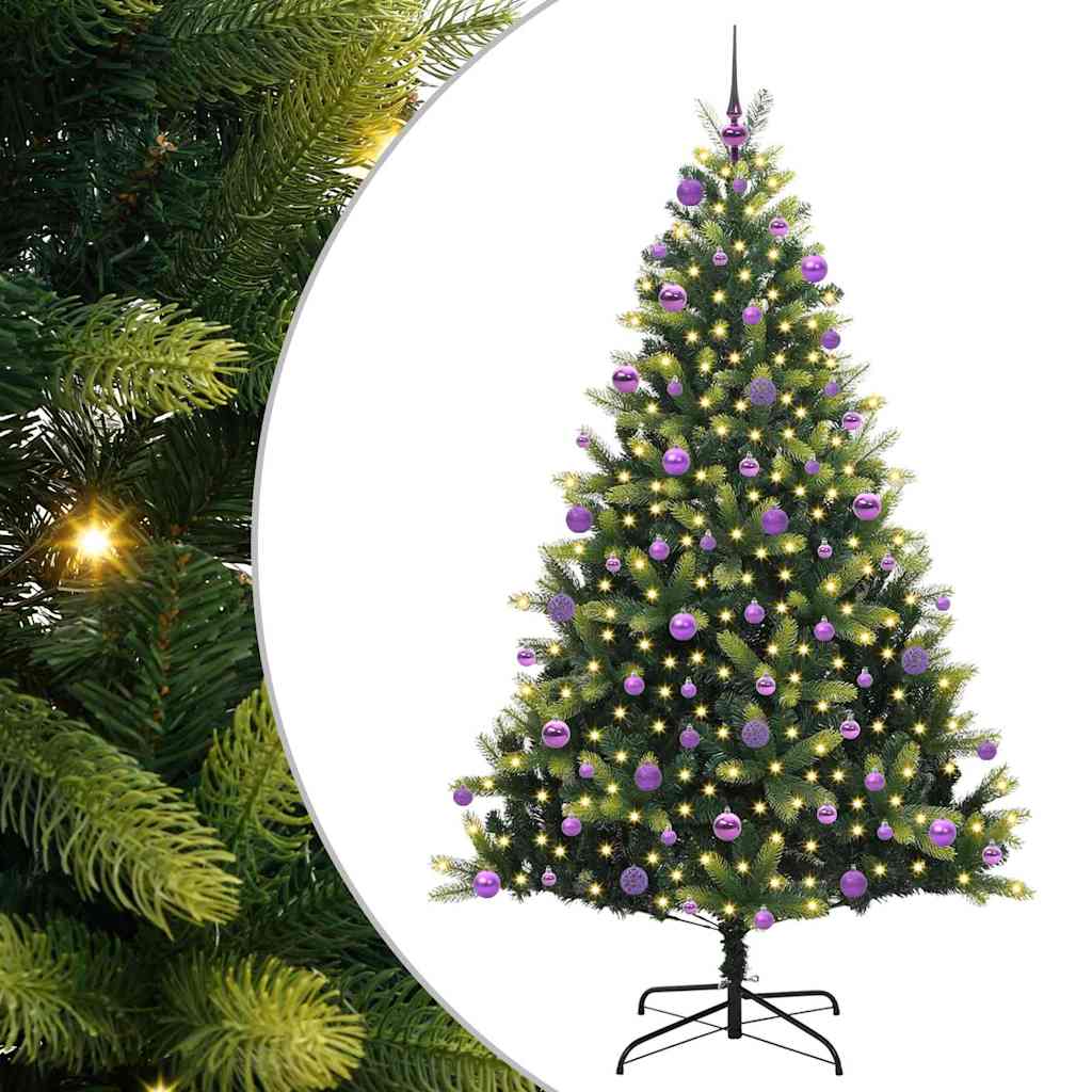 Arbre de Noël artificiel en silicone flexible 300 LEDs 210 cm - XIOS
