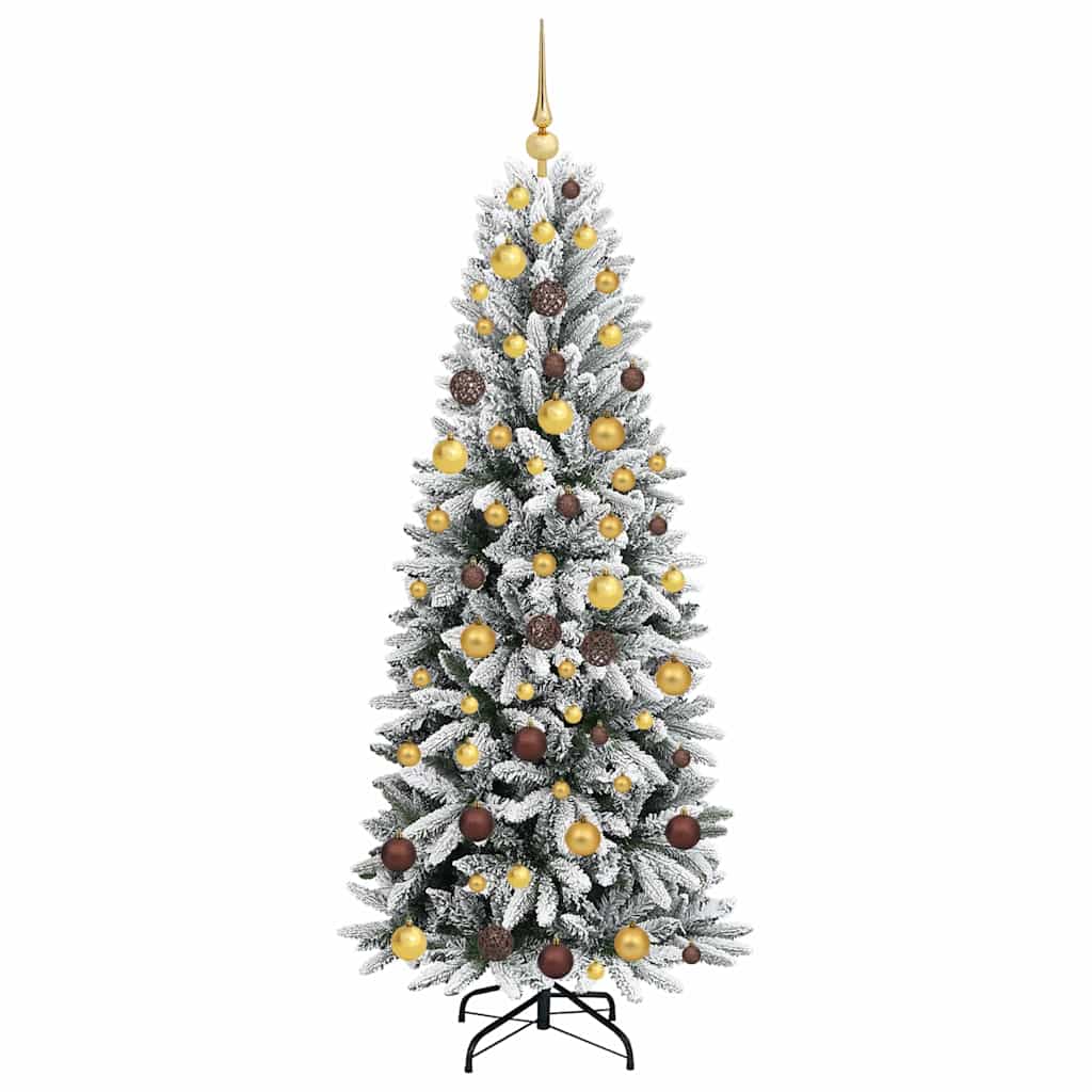 Sapin de Noël artificiel avec 300 LED avec support Blanc 180 cm - XIOS