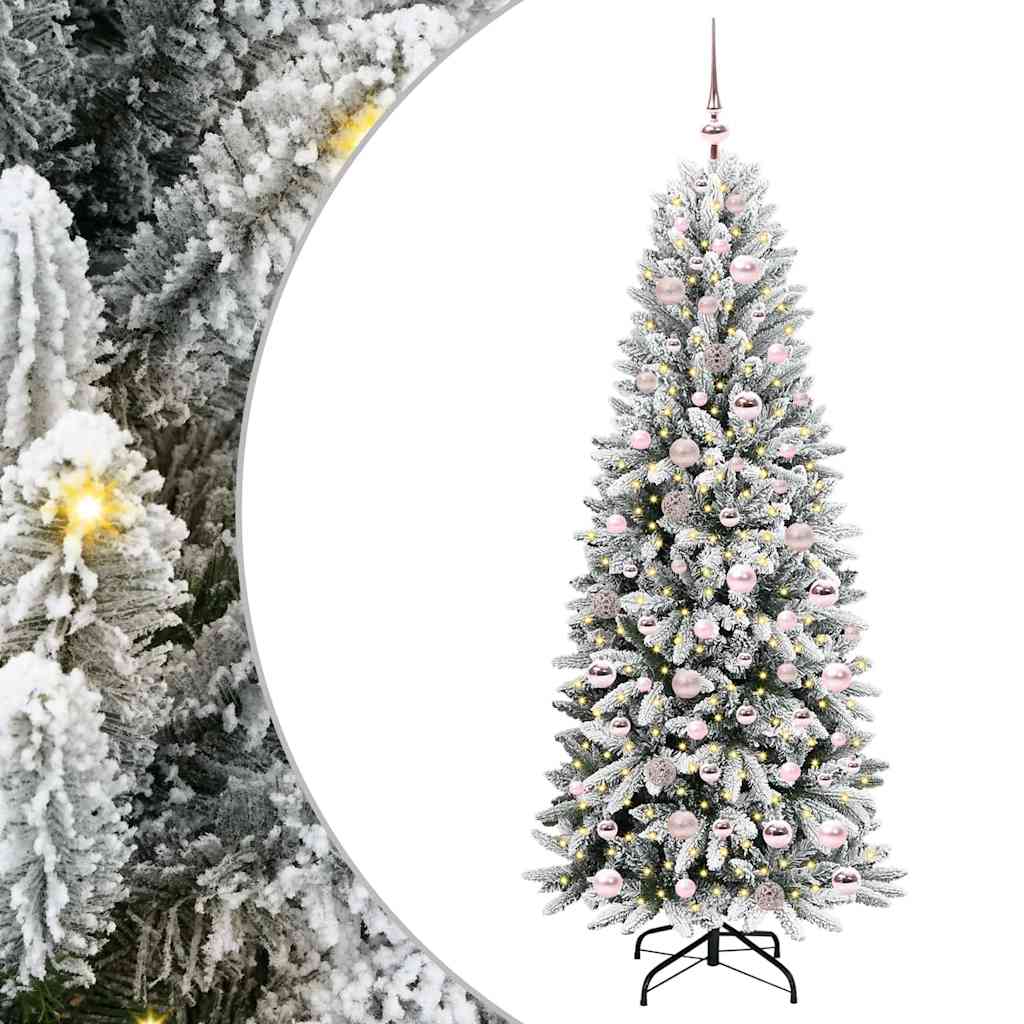 Sapin de Noël artificiel avec 300 LED Blanc 73 x 73 x 180 cm - XIOS
