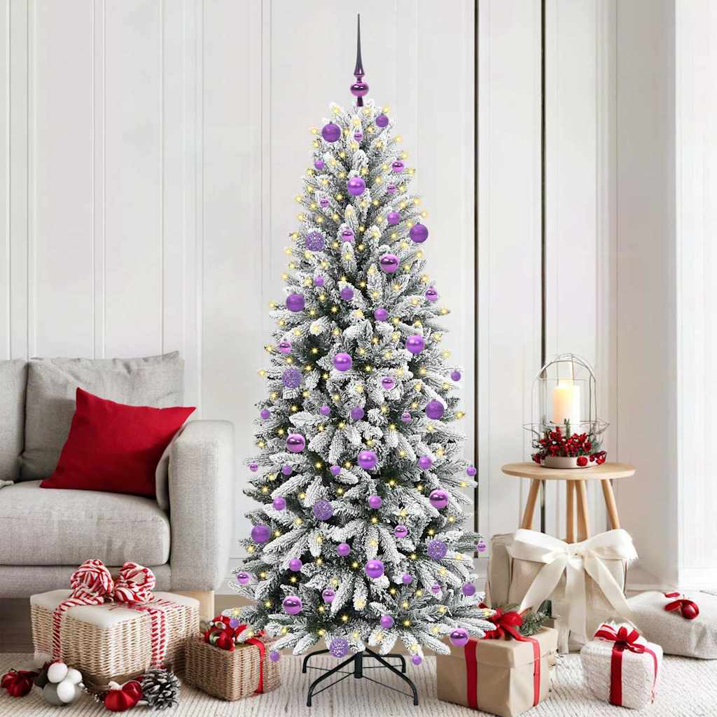 Sapin de Noël artificiel avec 300 LED Blanc 73 x 73 x 180 cm - XIOS