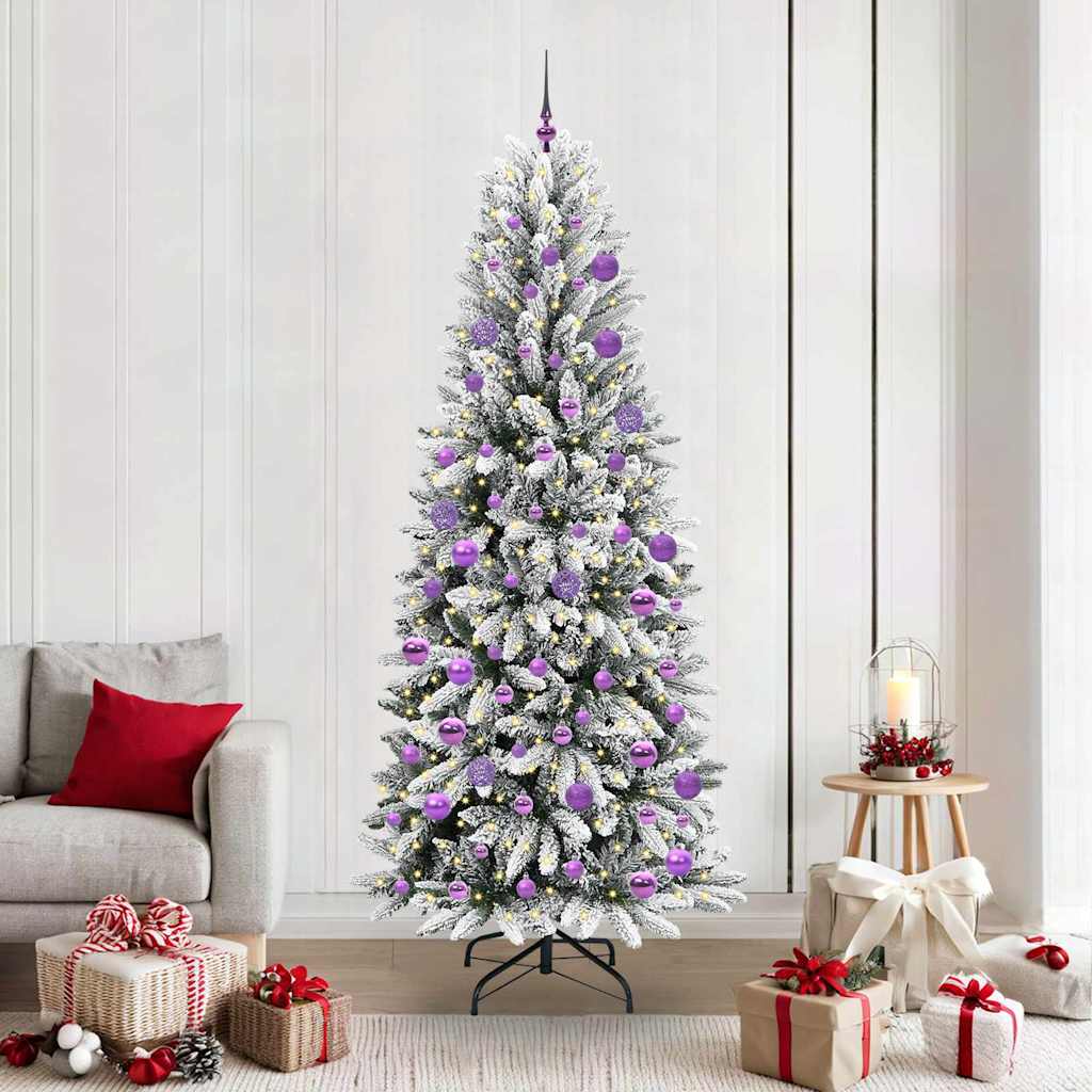 Sapin de Noël artificiel avec 300 LED Blanc 78 x 78 x 210 cm - XIOS