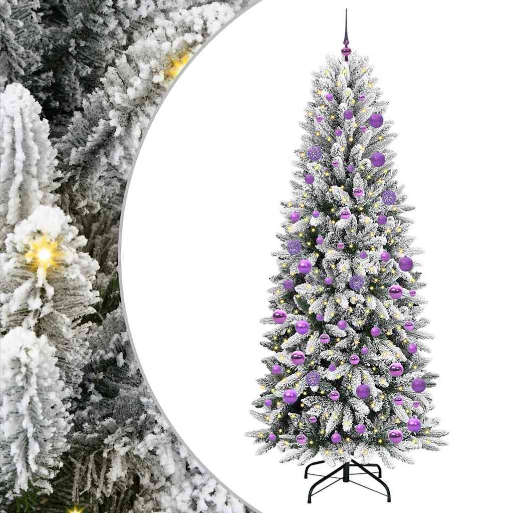 Sapin de Noël artificiel avec 300 LED Blanc 78 x 78 x 210 cm - XIOS