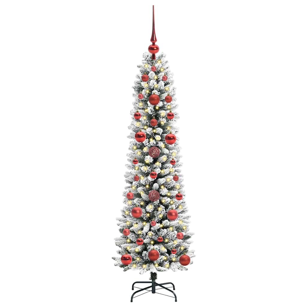 Sapin de Noël artificiel avec 150 LED Vert et blanc 120 cm - XIOS
