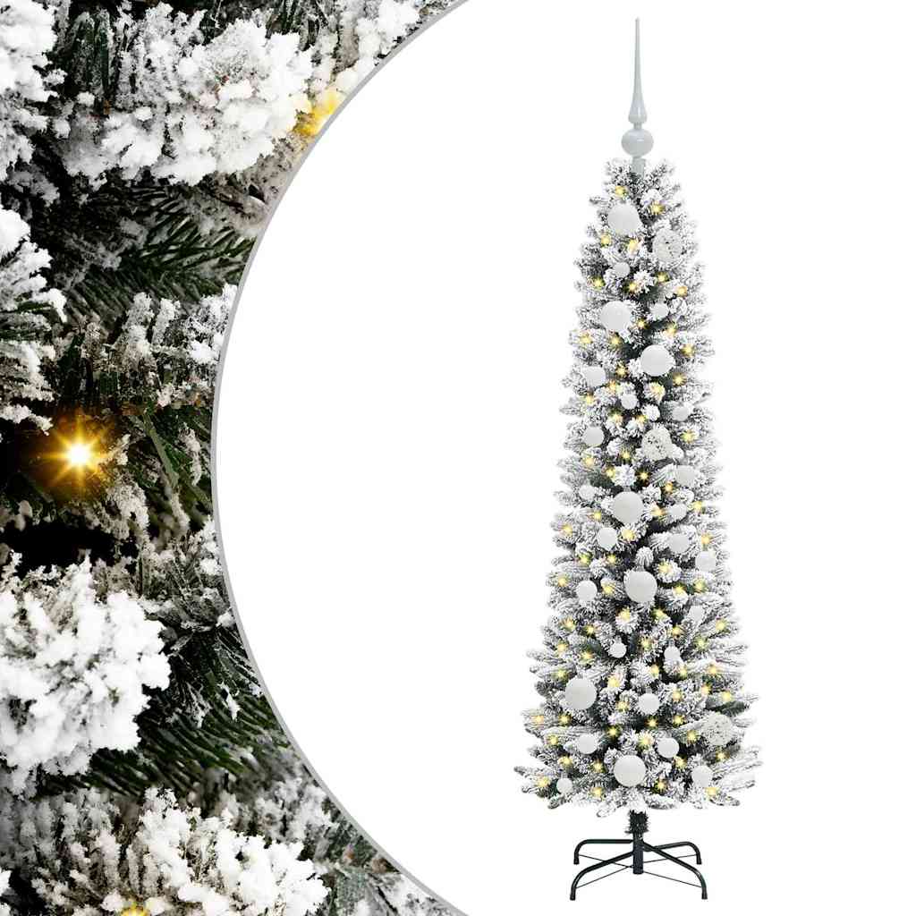 Sapin de Noël artificiel avec 150 LED Vert et blanc 120 cm - XIOS