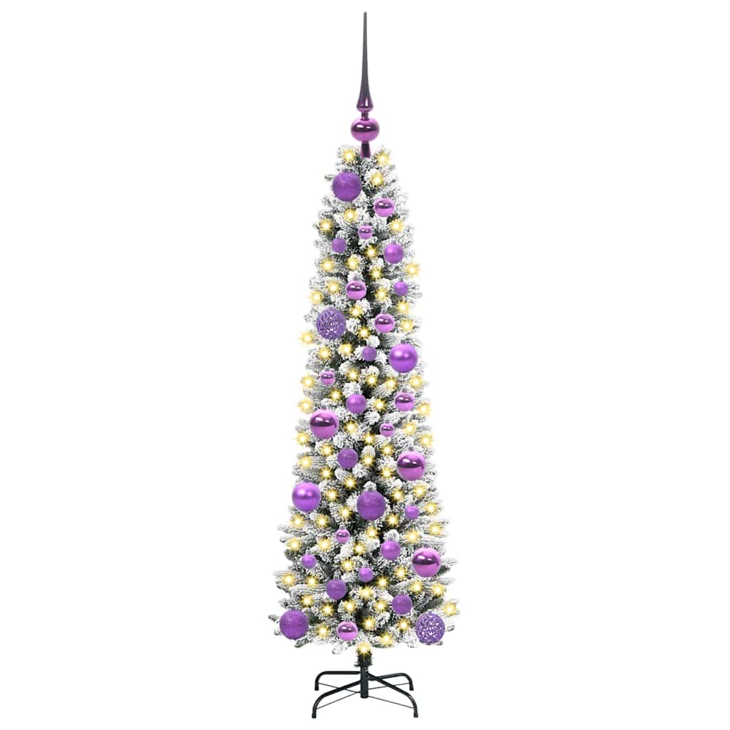 Sapin de Noël artificiel avec 150 LED Vert et blanc 120 cm - XIOS