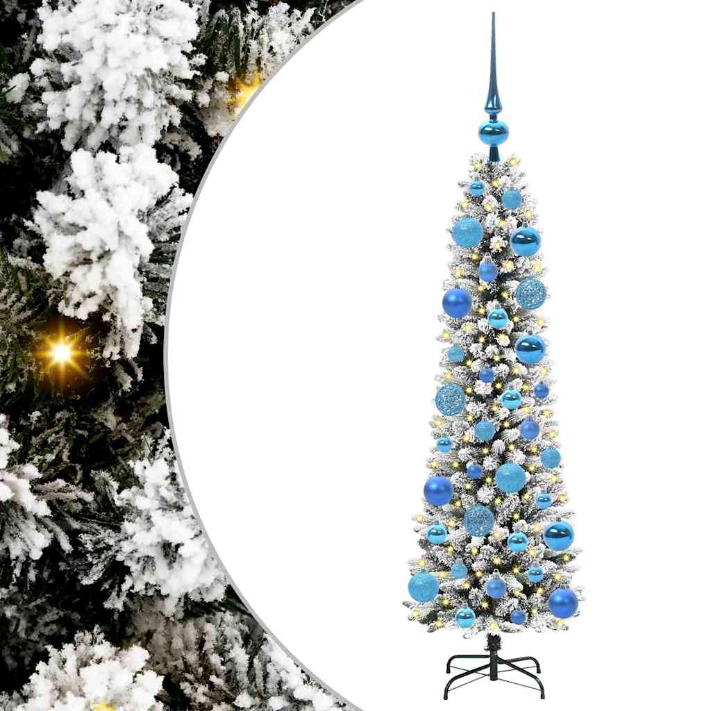 Sapin de Noël artificiel avec 150 LED Vert et blanc 120 cm - XIOS