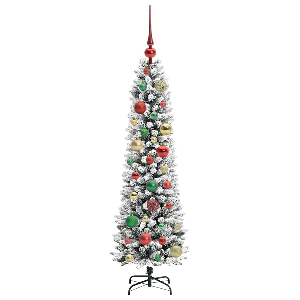 Sapin de Noël artificiel Blanc 120 cm PVC, métal et plastique - XIOS