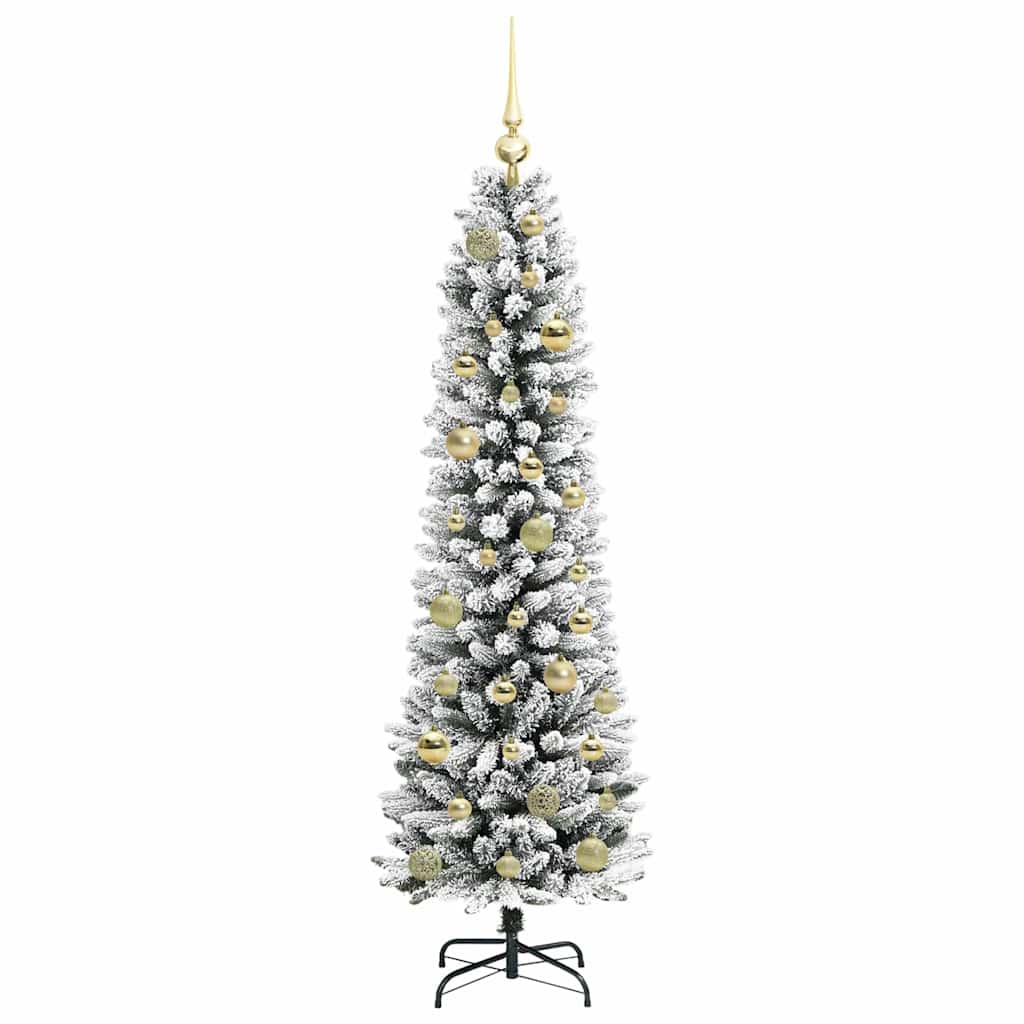 Sapin de Noël artificiel avec 150 LED Vert et blanc 150 cm - XIOS