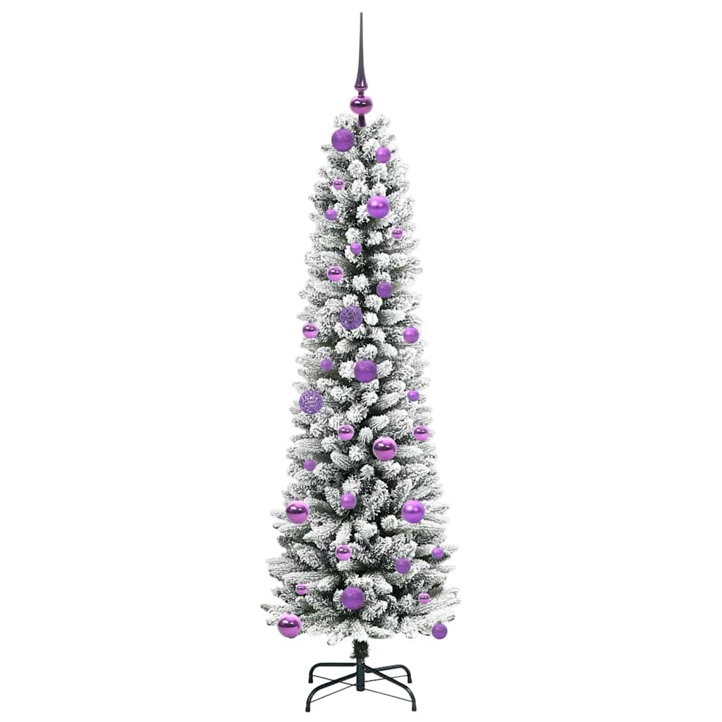 Sapin de Noël artificiel avec 150 LED Vert et blanc 150 cm - XIOS