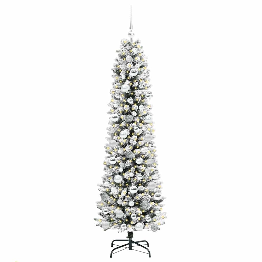Sapin de Noël artificiel avec 300 LED Vert et blanc 180 cm - XIOS