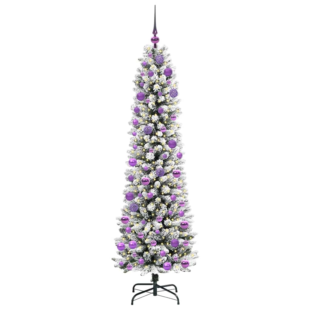Sapin de Noël artificiel avec 300 LED Vert et blanc 180 cm - XIOS