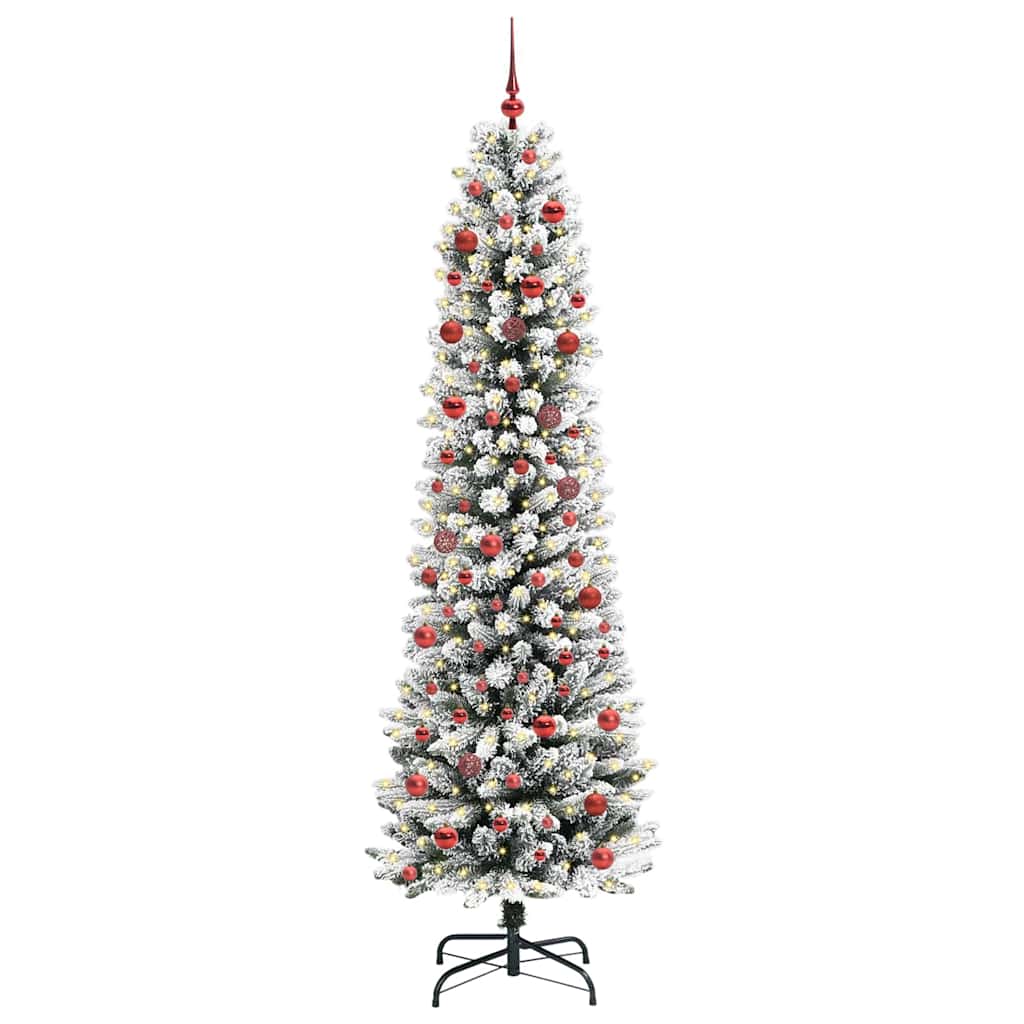 Sapin de Noël artificiel avec 300 LED Vert et blanc 210 cm - XIOS