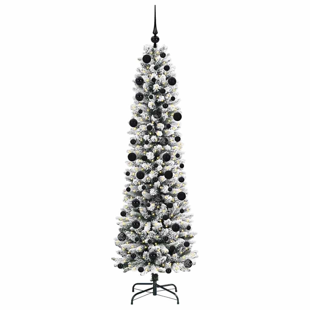Sapin de Noël artificiel avec 300 LED Vert et blanc 210 cm - XIOS