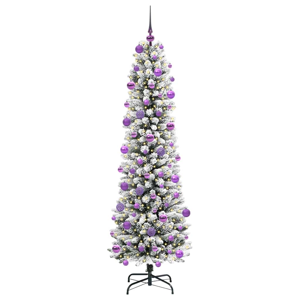 Sapin de Noël artificiel avec 300 LED Vert et blanc 210 cm - XIOS