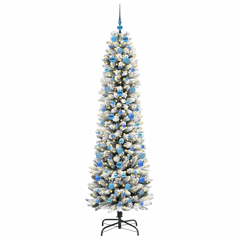 Sapin de Noël artificiel avec 300 LED Vert et blanc 210 cm - XIOS