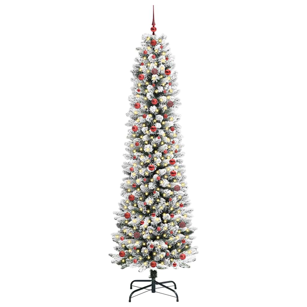 Sapin de Noël artificiel avec 300 LED Vert et blanc 240 cm - XIOS