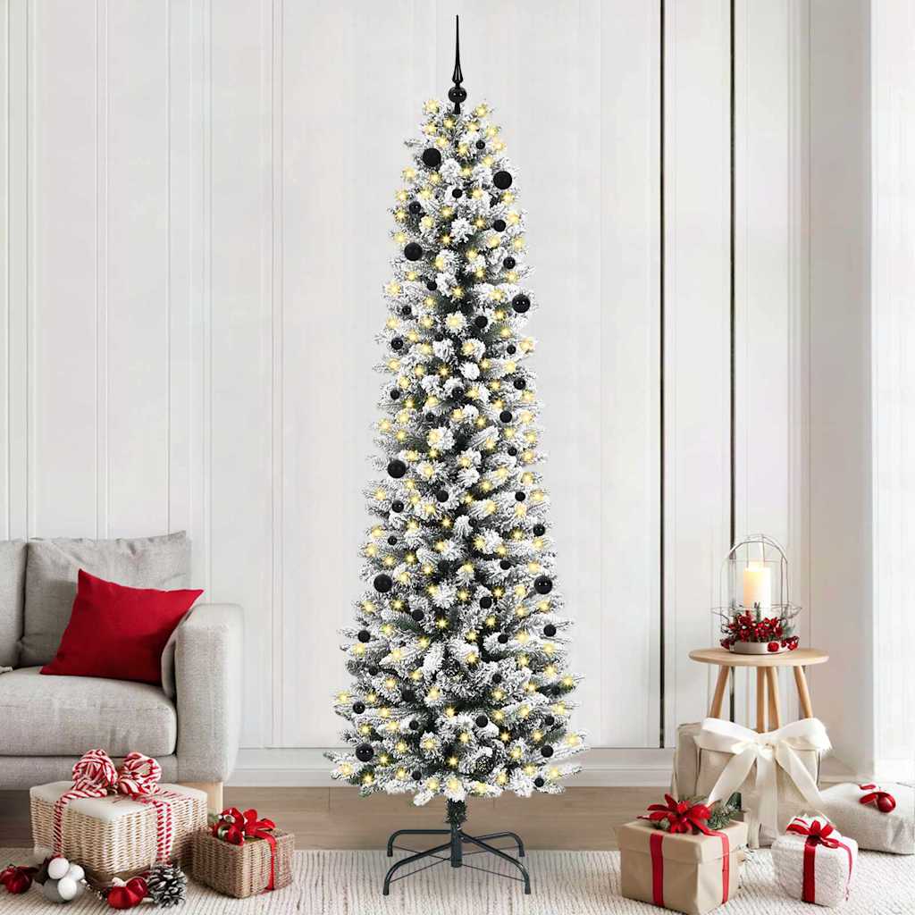 Sapin de Noël artificiel avec 300 LED Vert et blanc 240 cm - XIOS