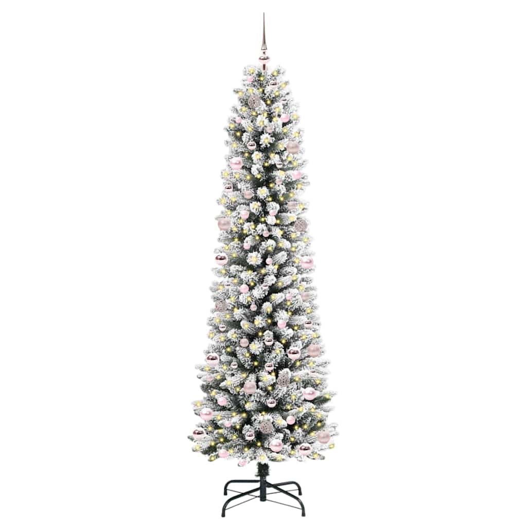 Sapin de Noël artificiel avec 300 LED Vert et blanc 240 cm - XIOS