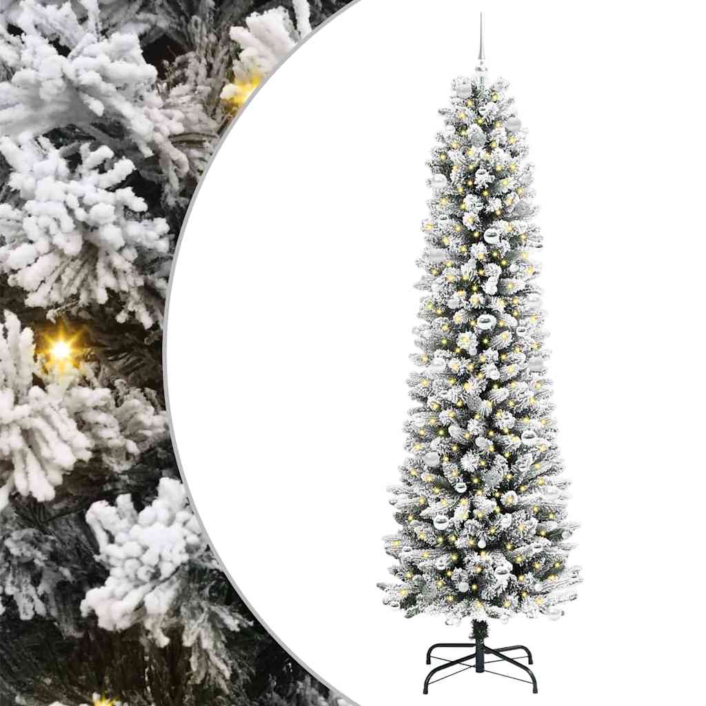 Sapin de Noël artificiel avec 300 LED Vert et blanc 240 cm - XIOS