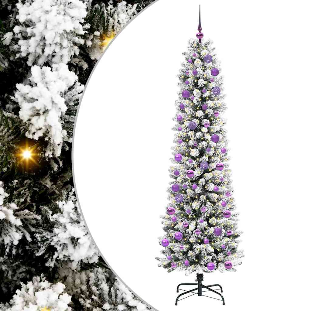 Sapin de Noël artificiel avec 300 LED Vert et blanc 240 cm - XIOS