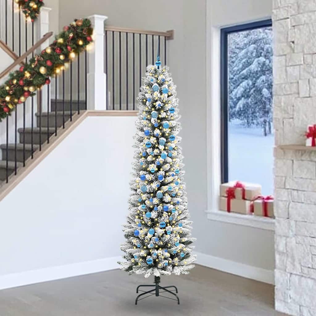 Sapin de Noël artificiel avec 300 LED Vert et blanc 240 cm - XIOS