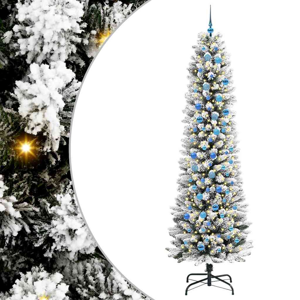Sapin de Noël artificiel avec 300 LED Vert et blanc 240 cm - XIOS