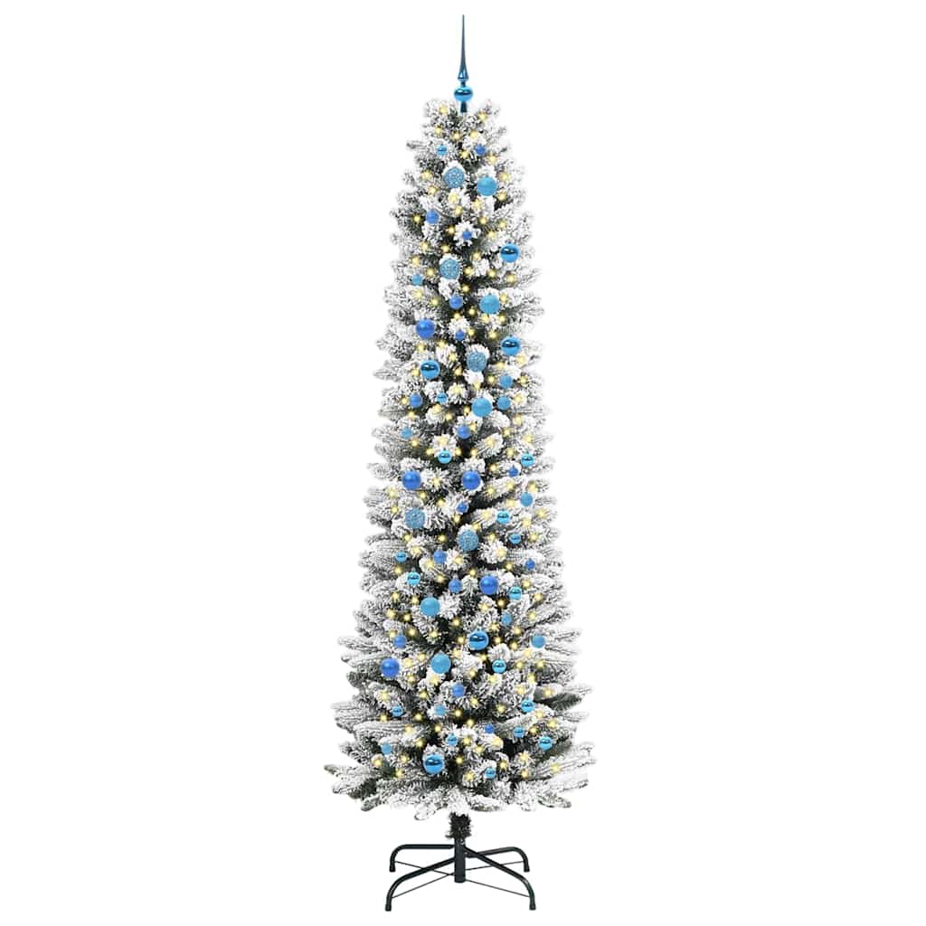 Sapin de Noël artificiel avec 300 LED Vert et blanc 240 cm - XIOS