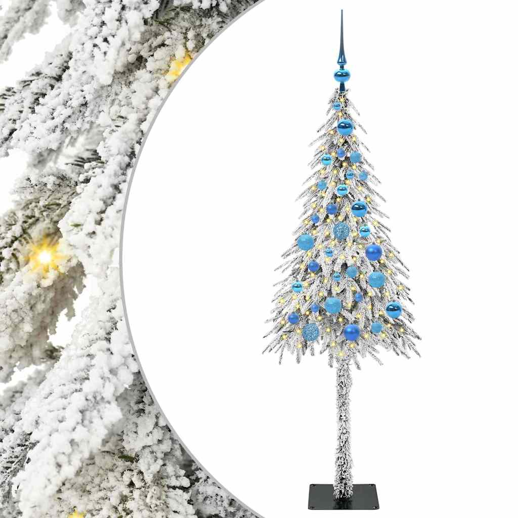 Sapin de Noël avec 150 LED Blanc 150 cm PE et Acier - XIOS