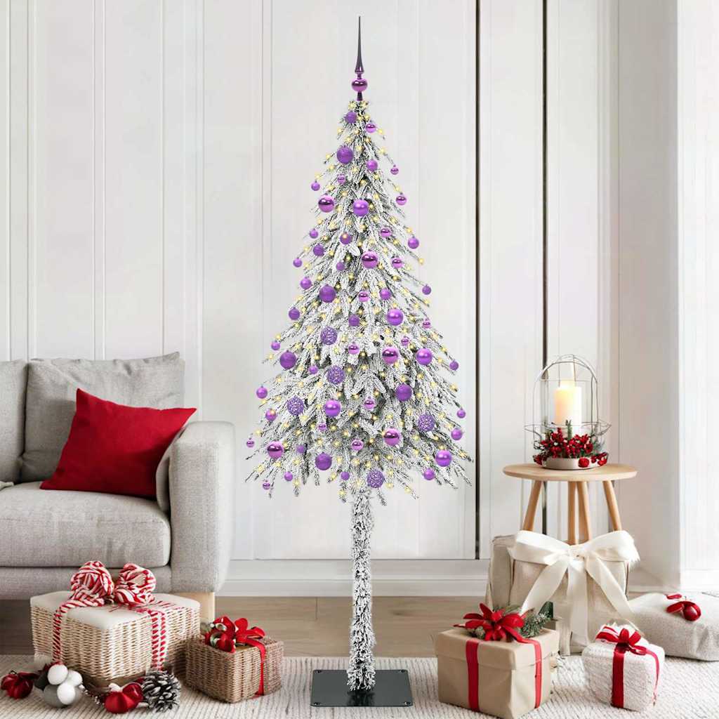 Sapin de Noël avec 300 LED Blanc 180 cm PE et Acier - XIOS