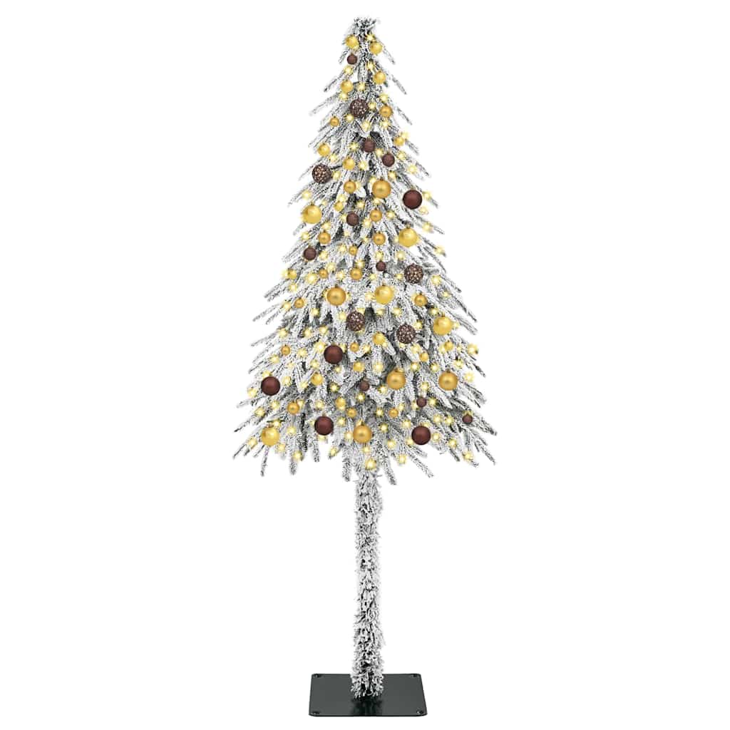 Sapin de Noël avec 300 LED Blanc 210 cm PE et Acier