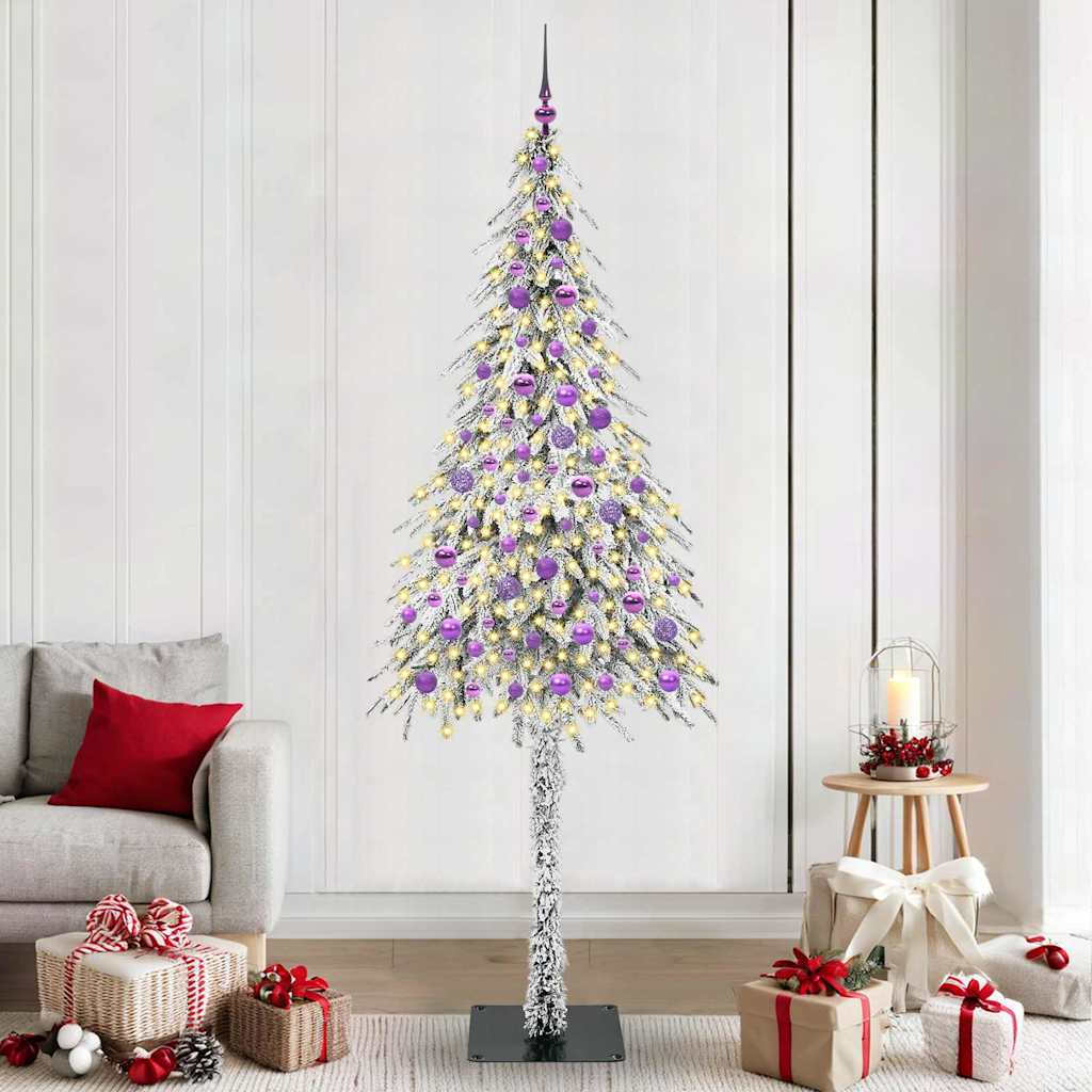 Sapin de Noël avec 300 LED Blanc 210 cm PE et Acier - XIOS