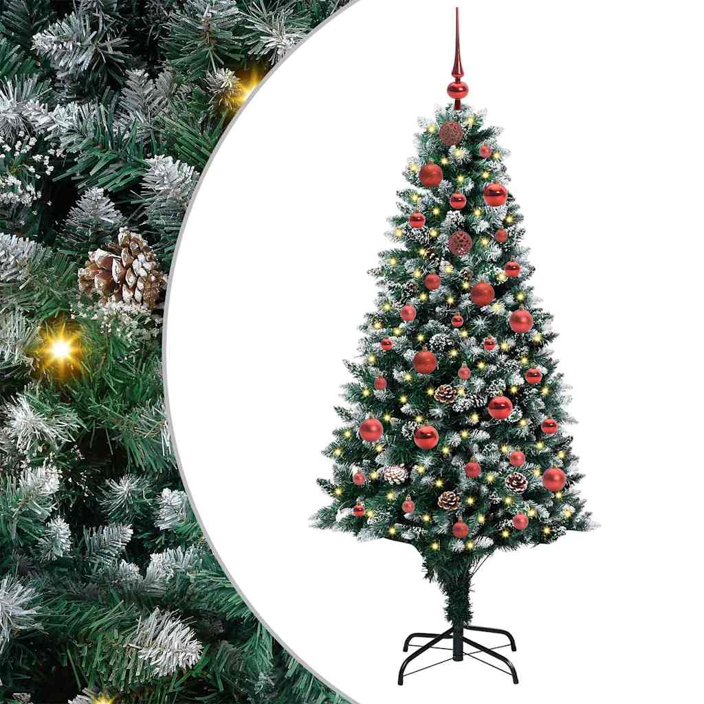 Sapin de Noël artificiel Vert 150 cm PVC, Acier et Plastique - XIOS