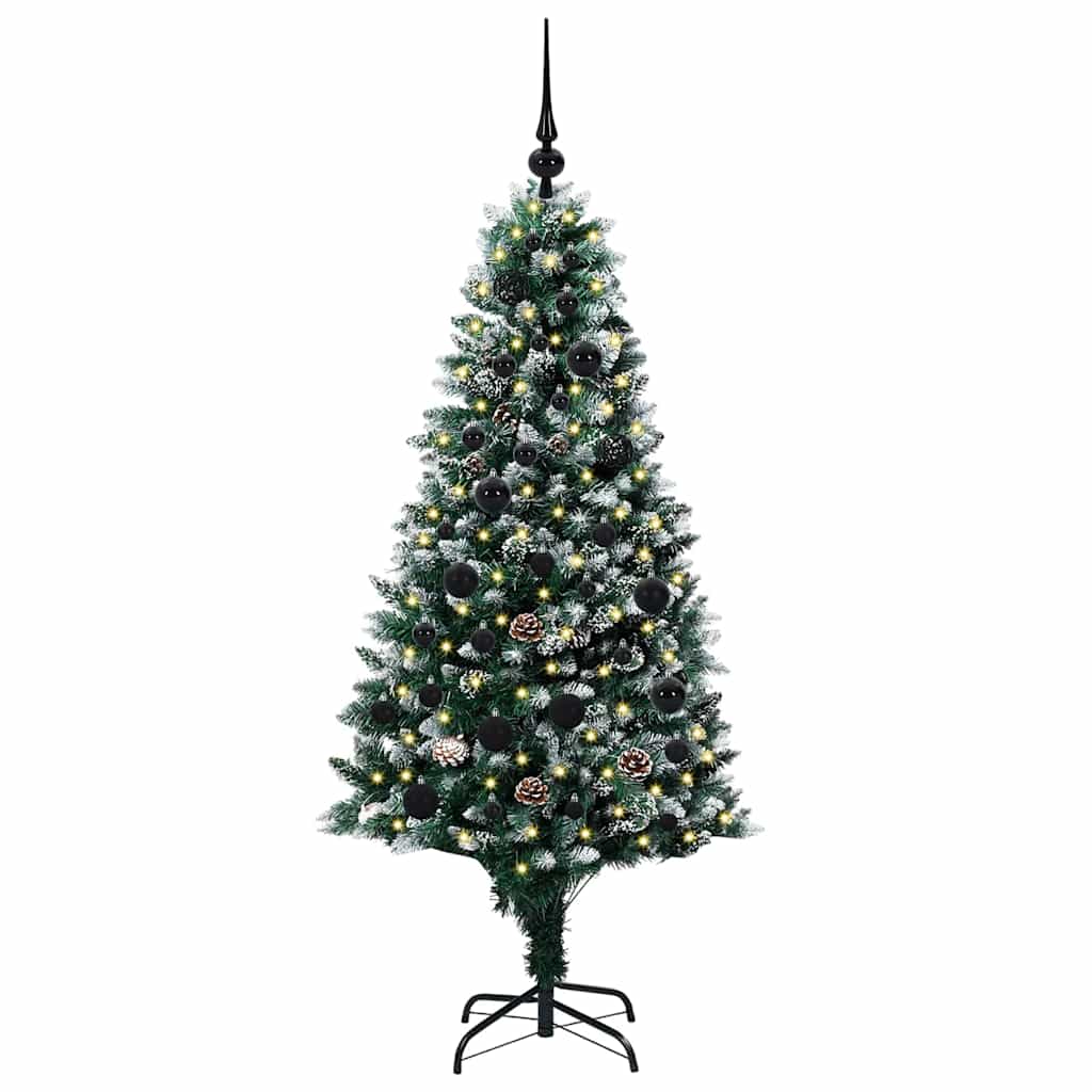 Sapin de Noël artificiel Vert 150 cm PVC, Acier et Plastique - XIOS