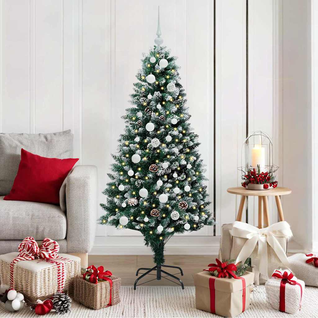Sapin de Noël artificiel Vert 150 cm PVC, Acier et Plastique - XIOS