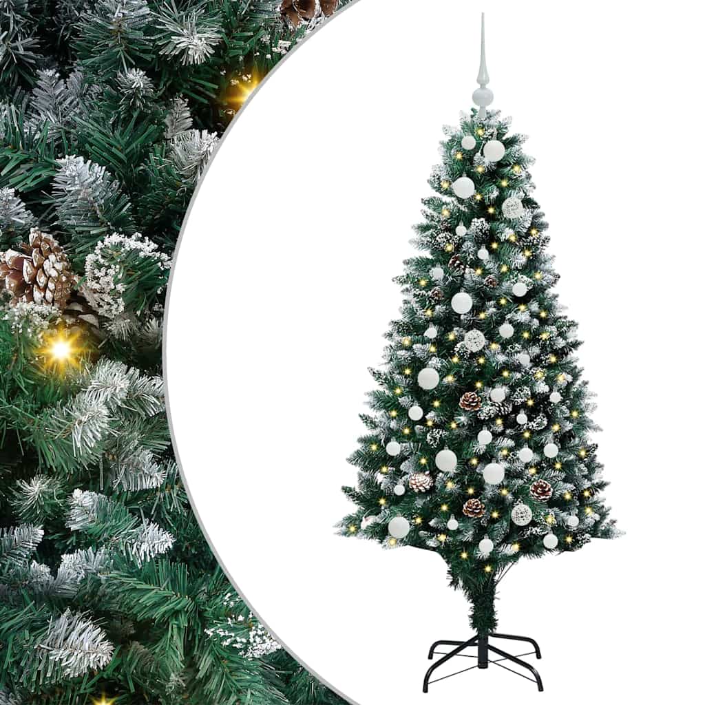 Sapin de Noël artificiel Vert 150 cm PVC, Acier et Plastique - XIOS