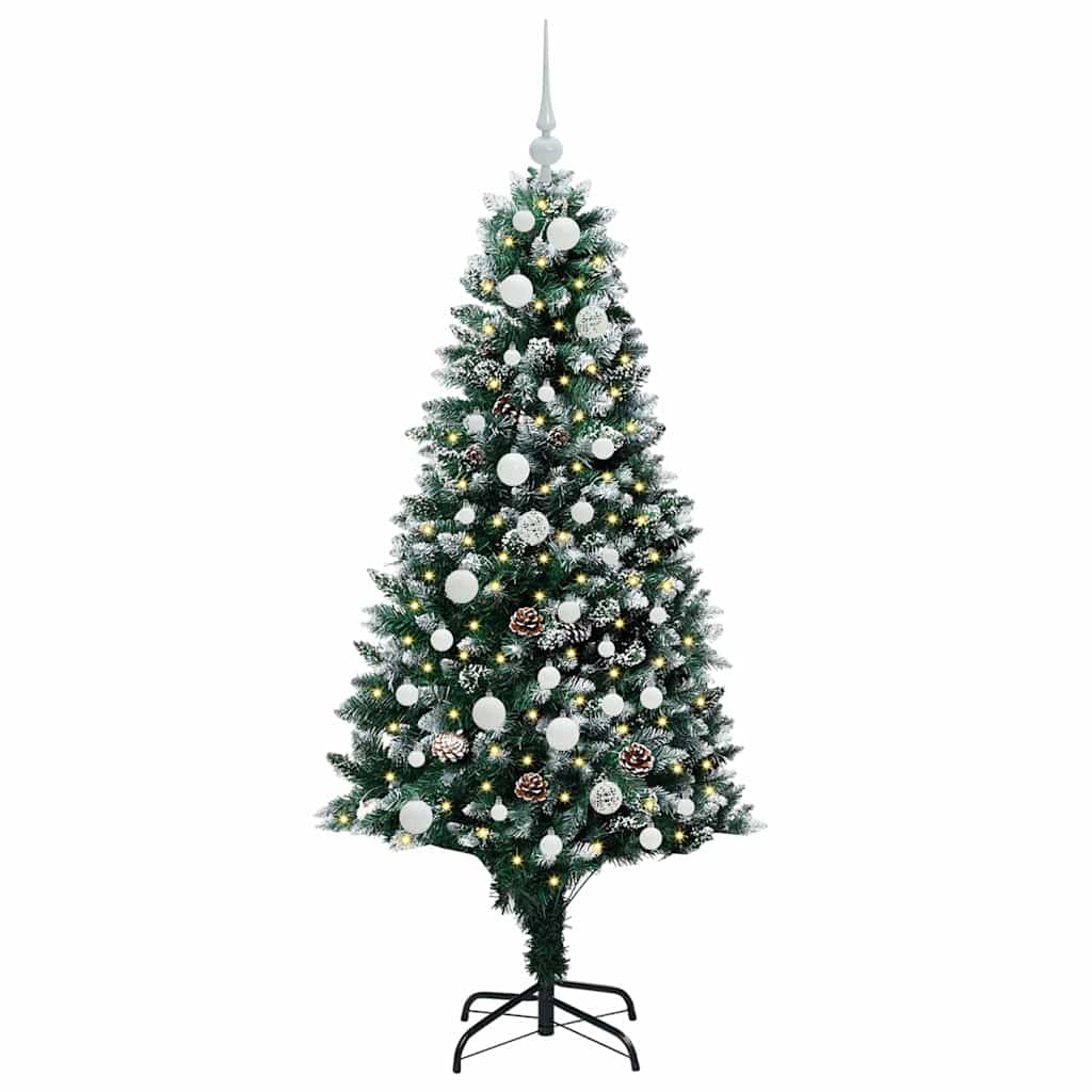 Sapin de Noël artificiel Vert 150 cm PVC, Acier et Plastique - XIOS