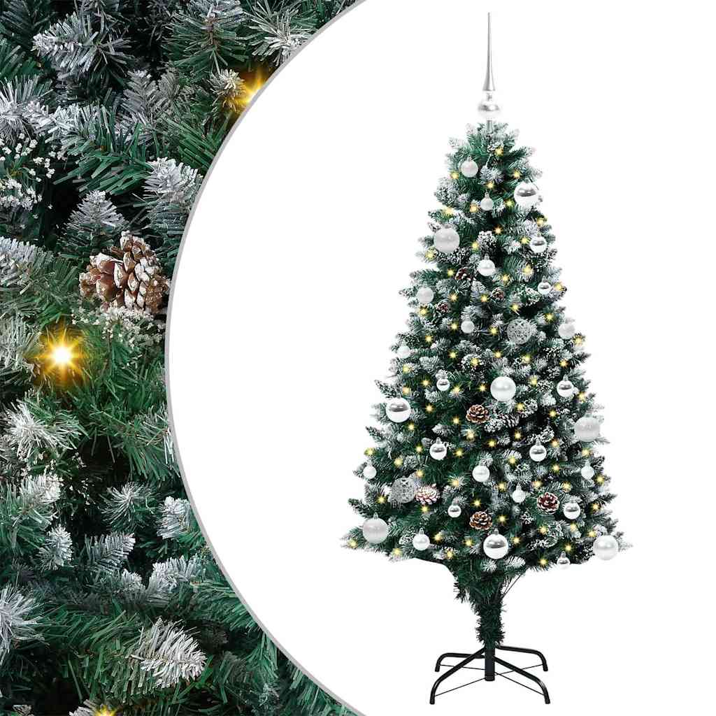 Sapin de Noël artificiel Vert 150 cm PVC, Acier et Plastique - XIOS