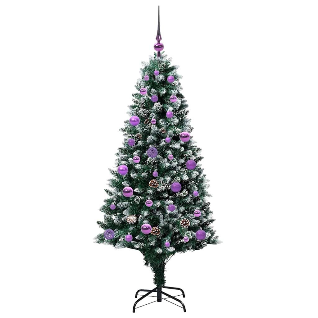 Sapin de Noël artificiel Vert 150 cm PVC, Acier et Plastique - XIOS