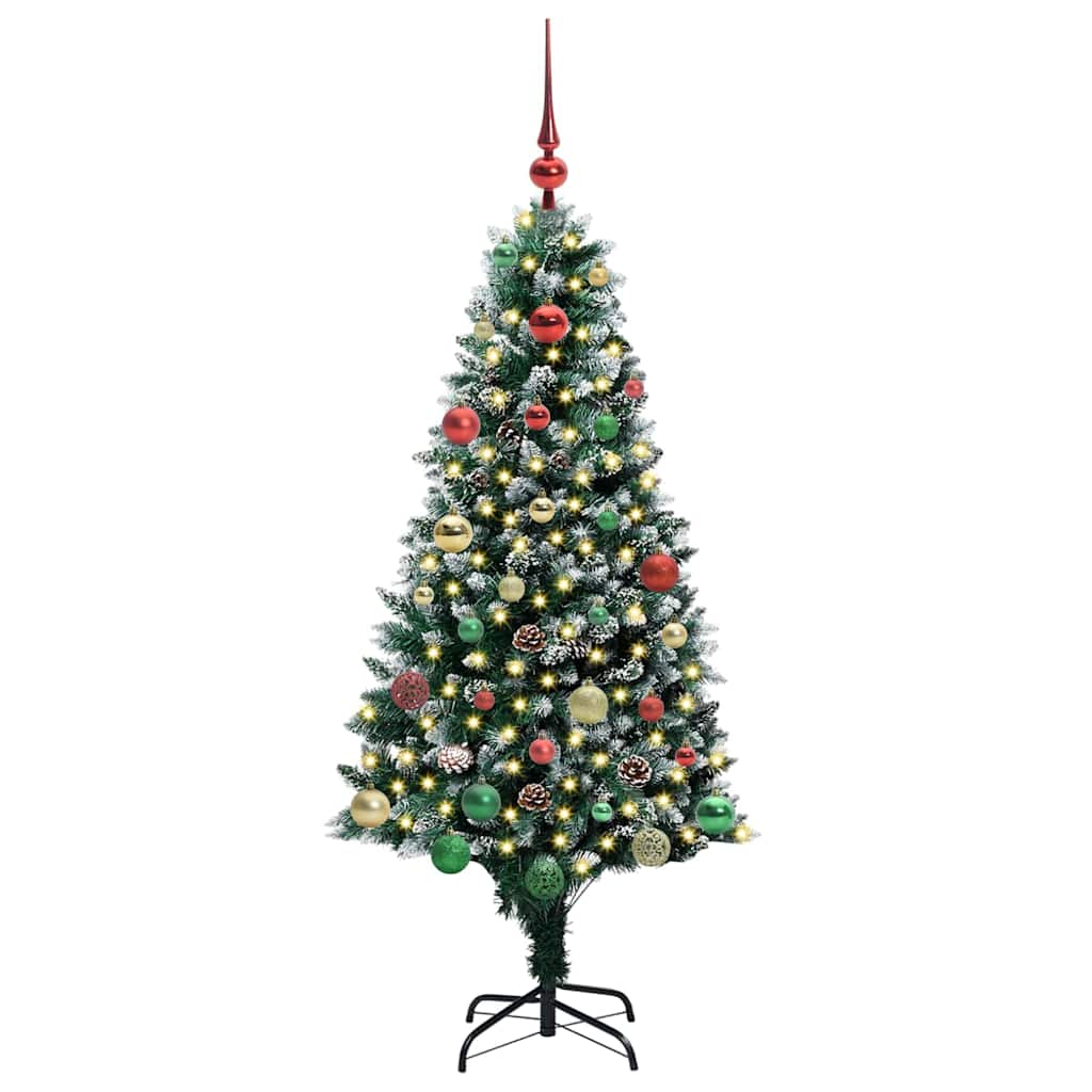 Sapin de Noël artificiel Vert 150 cm PVC, Acier et Plastique - XIOS